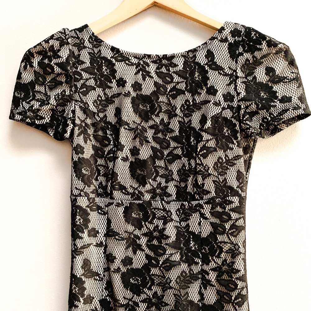 Topshop black lace dress